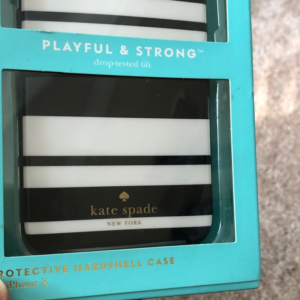 Kate Spade protective hardshell phone case iPhone X New in box - Picture 2 of 5
